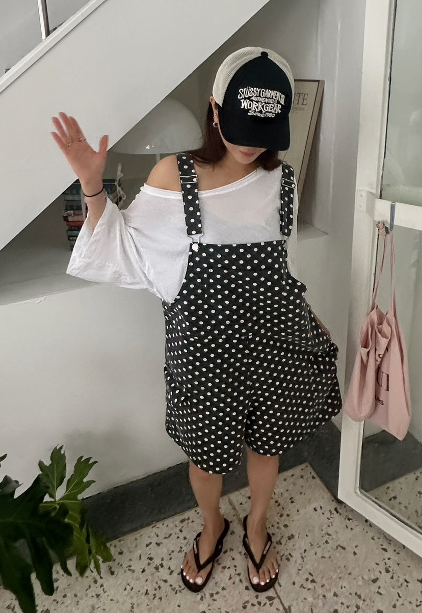 BYRING東大門㊣代購女裝新品25春夏推薦熱賣休閑人氣背帶褲BYRING背帶褲