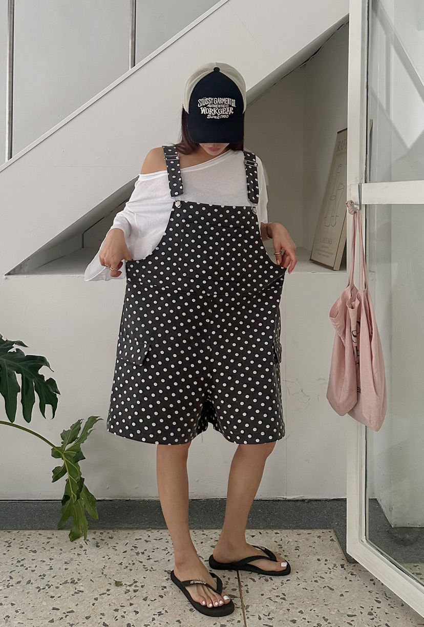 BYRING東大門㊣代購女裝新品25春夏推薦熱賣休閑人氣背帶褲BYRING背帶褲