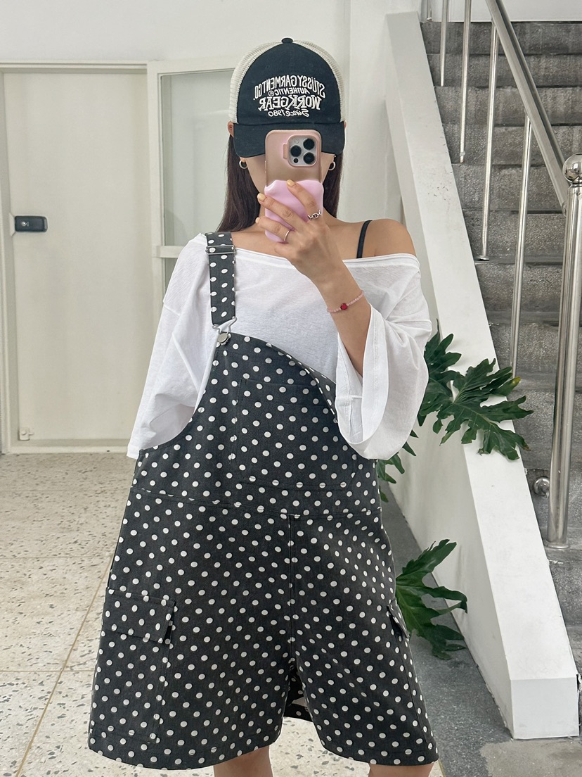 BYRING東大門㊣代購女裝新品25春夏推薦熱賣休閑人氣背帶褲BYRING背帶褲圖色2