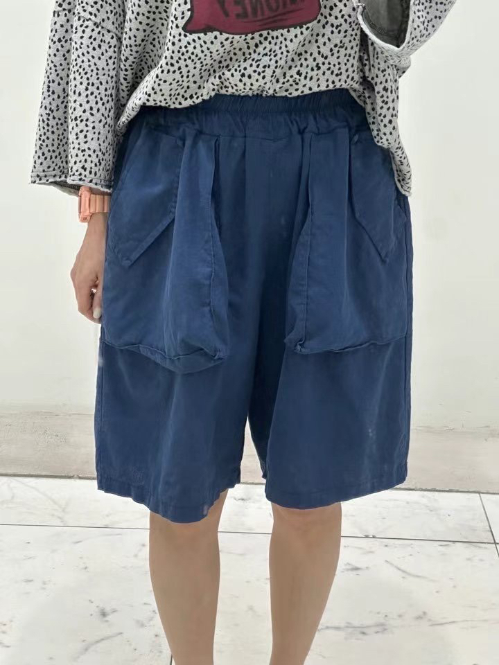 ZACCU東大門㊣實拍女士新款職業人氣熱賣休閑推薦短褲口袋亞麻ZACCU短褲
