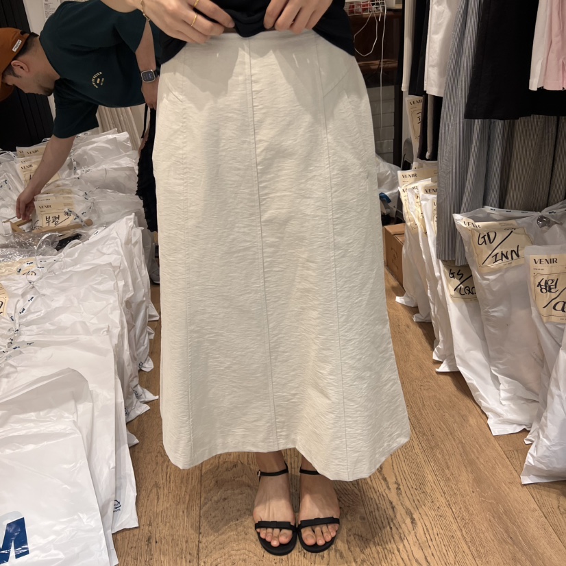 VENIR-a東大門㊣直郵女士新品熱賣25春夏真品職業時尚長裙VENIR-a長裙圖色2