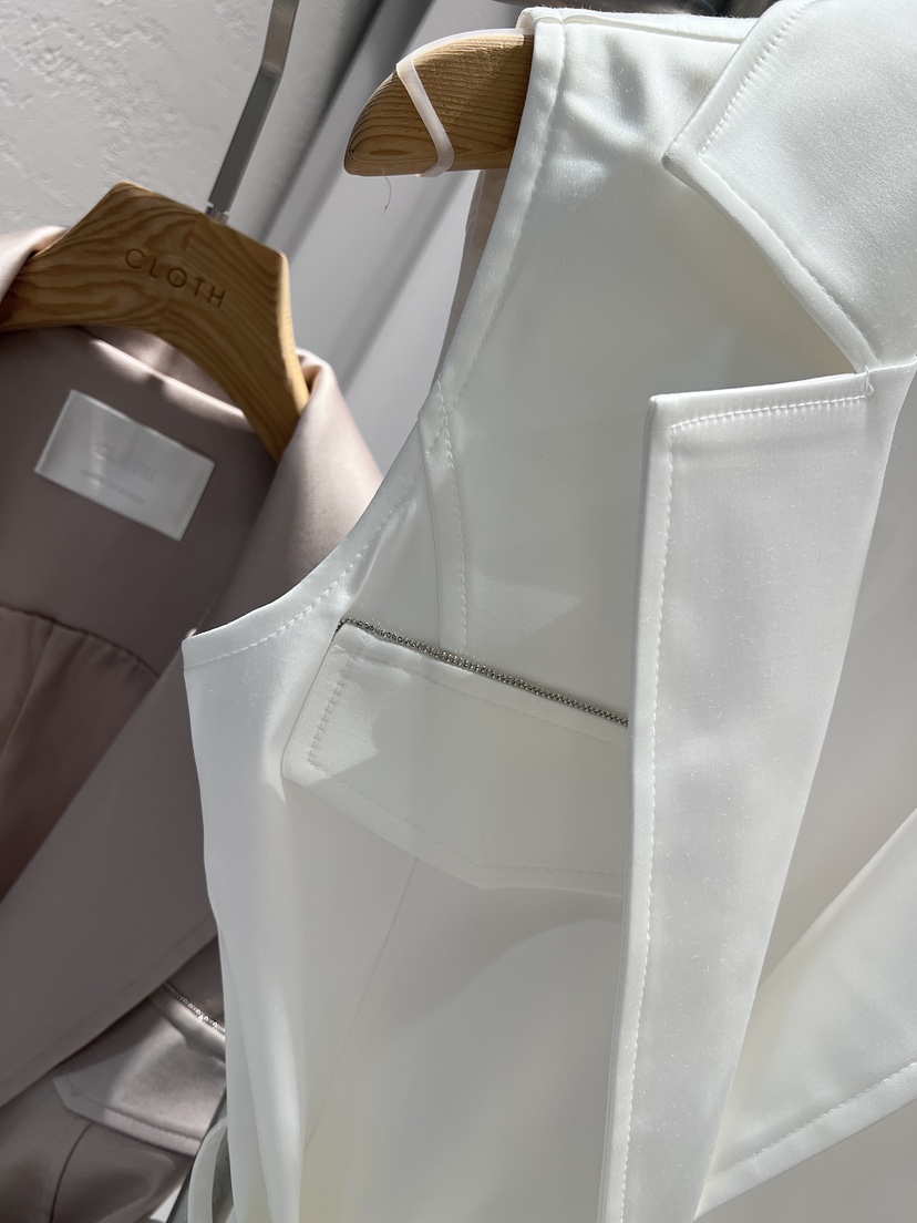 CLOTH韓國代購㊣女裝新品人氣真品時尚休閑熱賣25春夏馬甲含腰帶CLOTH馬甲