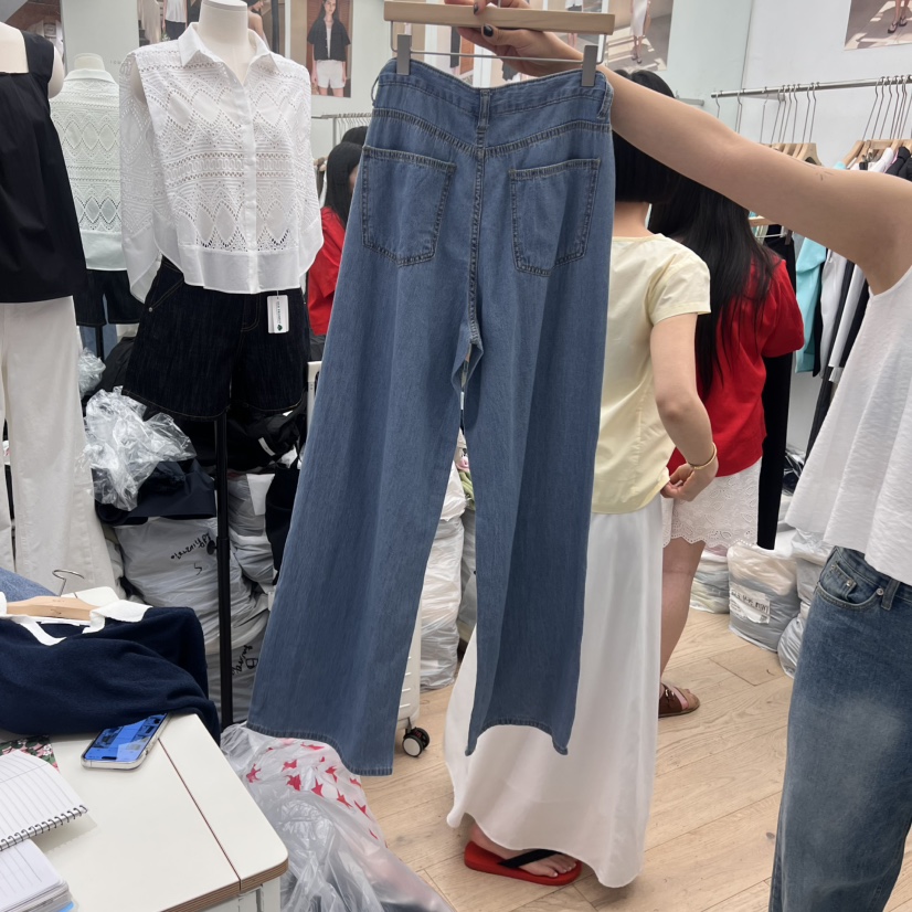 MOI-A韓國直郵㊣女裝新品休閑熱賣人氣25春夏時尚職業牛仔褲MOI-A牛仔褲