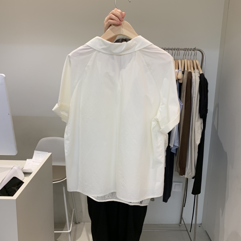 OUTRENE韓國代購㊣女士新款熱賣休閑真品25春夏推薦襯衫蕾絲衫OUTRENE襯衫/蕾絲衫