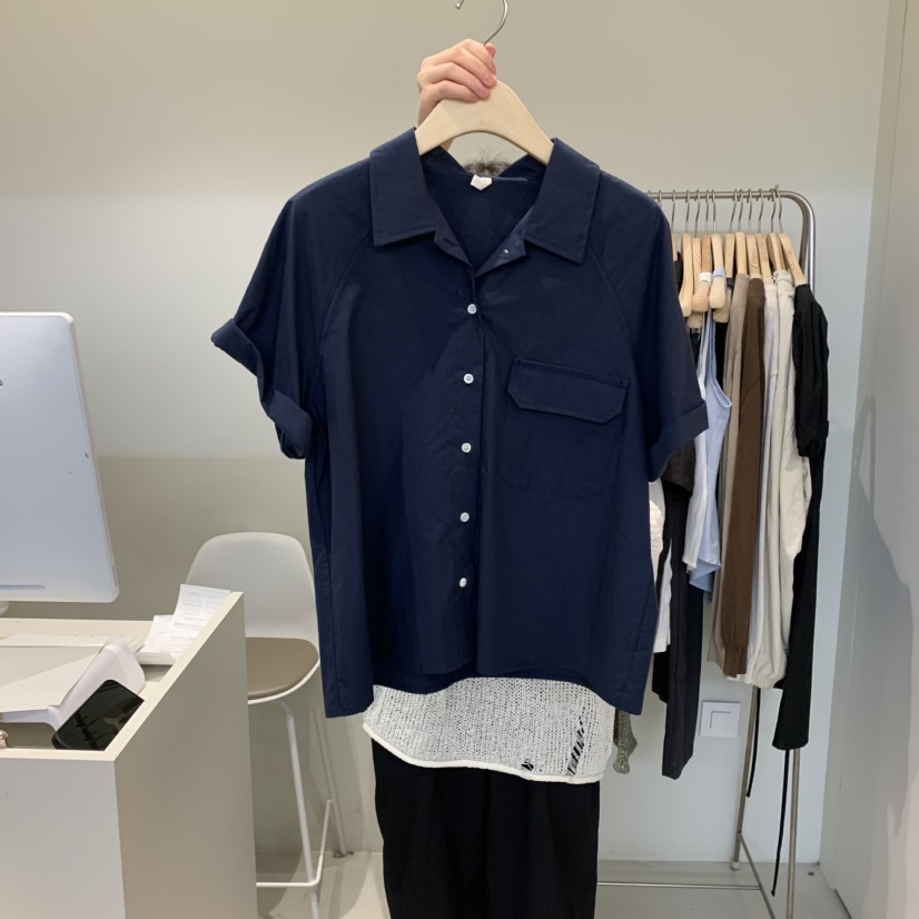 OUTRENE韓國代購㊣女士新款熱賣休閑真品25春夏推薦襯衫蕾絲衫OUTRENE襯衫/蕾絲衫圖色2