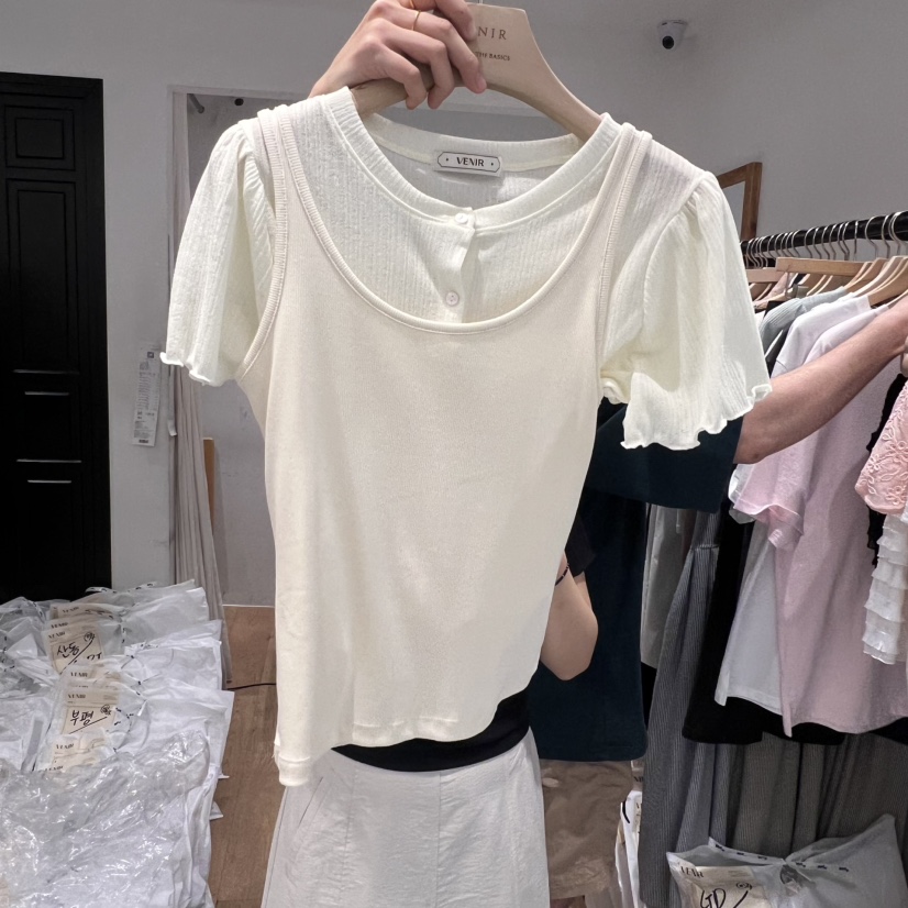 VENIR-a東大門㊣直郵女裝新款職業休閑時尚吊帶背心不含內搭VENIR-a吊帶/背心圖色2