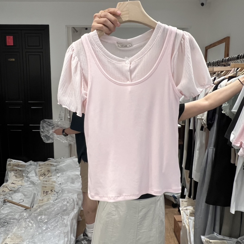 VENIR-a東大門㊣直郵女裝新款職業休閑時尚吊帶背心不含內搭VENIR-a吊帶/背心圖色3