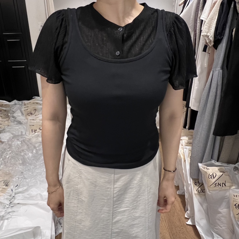 VENIR-a東大門㊣直郵女裝新款職業休閑時尚吊帶背心不含內搭VENIR-a吊帶/背心圖色5