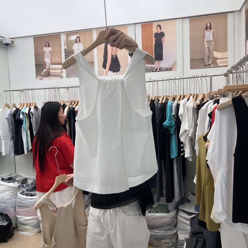 MOI-A東大門㊣代購女士新款熱賣時尚休閑25春夏吊帶背心亞麻MOI-A吊帶/背心