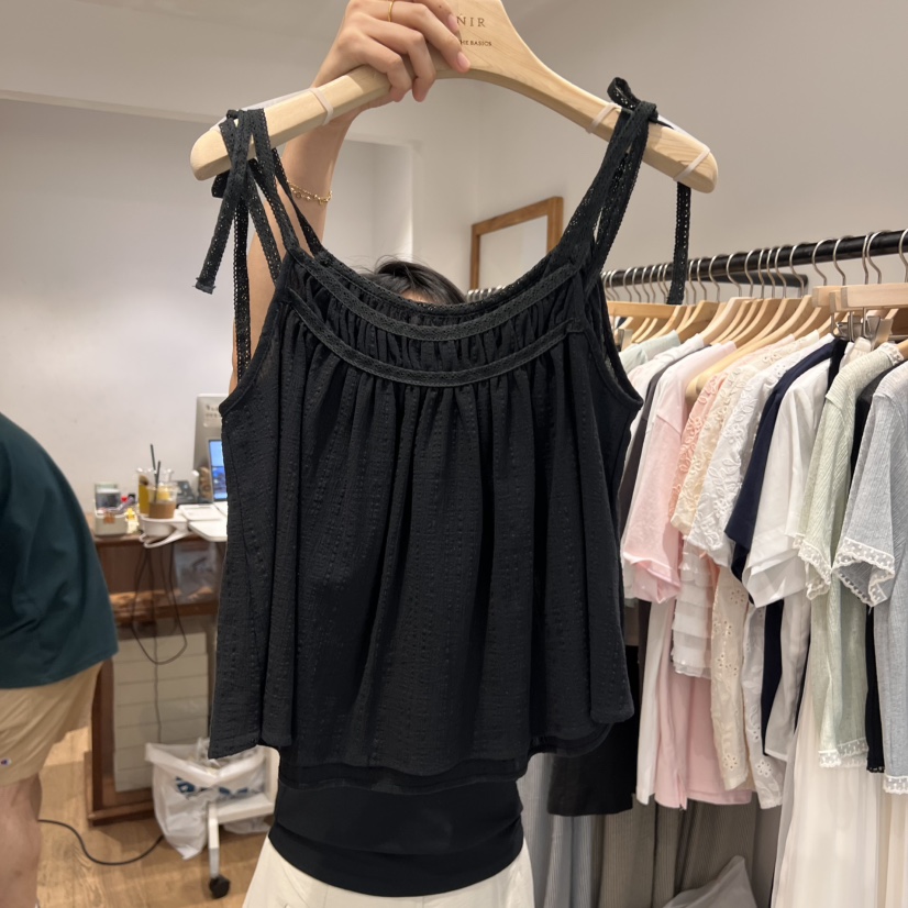 VENIR-a東大門㊣實拍女裝新品熱賣推薦真品吊帶背心不含內搭VENIR-a吊帶/背心圖色2