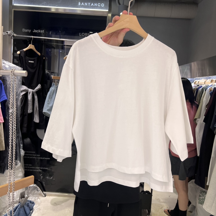 BANY ANCO東大門㊣直郵女士新品25春夏人氣時尚熱賣職業T恤BANY ANCOT恤圖色2
