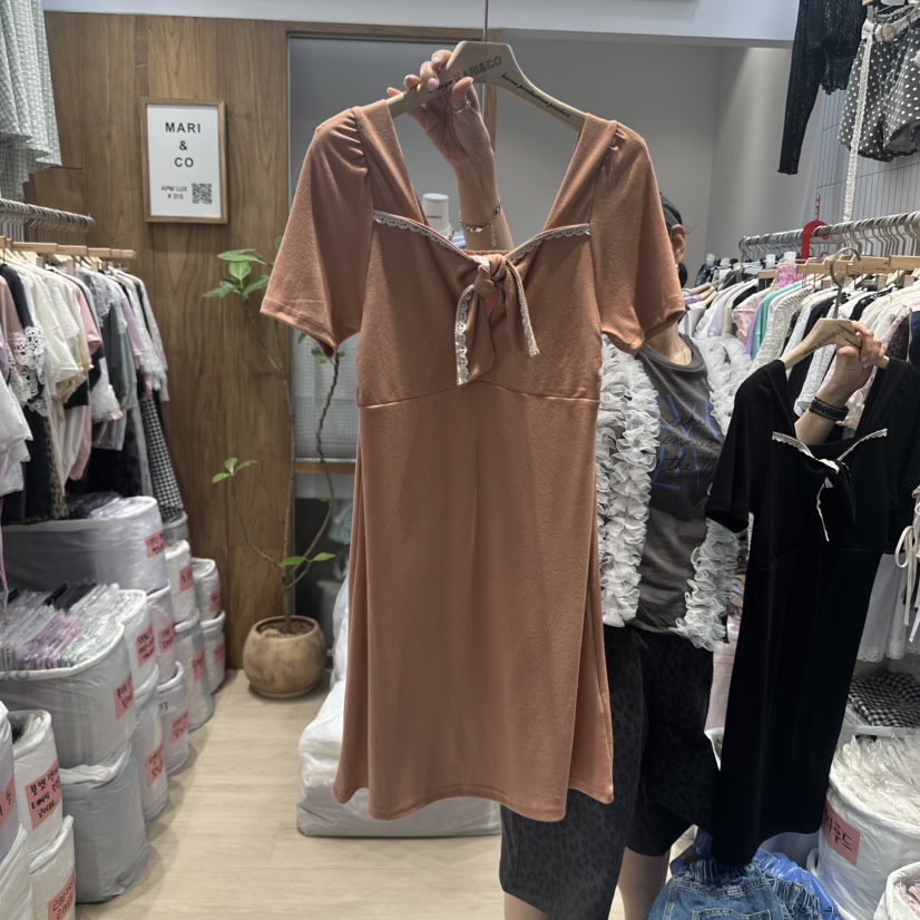 MARI CO韓國代購㊣女士新款25春夏時尚職業推薦熱賣連衣裙MARI CO連衣裙圖色2