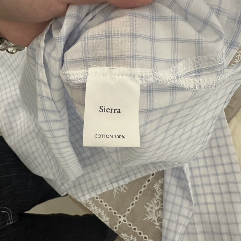 SIERRA韓國直郵㊣女士新品休閑25春夏推薦時尚熱賣襯衫蕾絲衫SIERRA襯衫/蕾絲衫