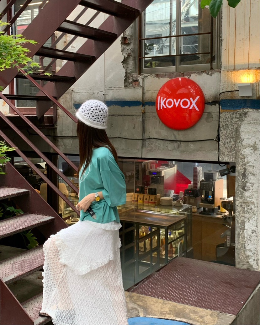 REVE CITE-L東大門㊣直郵女裝新品人氣推薦休閑時尚長裙蕾絲REVE CITE長裙