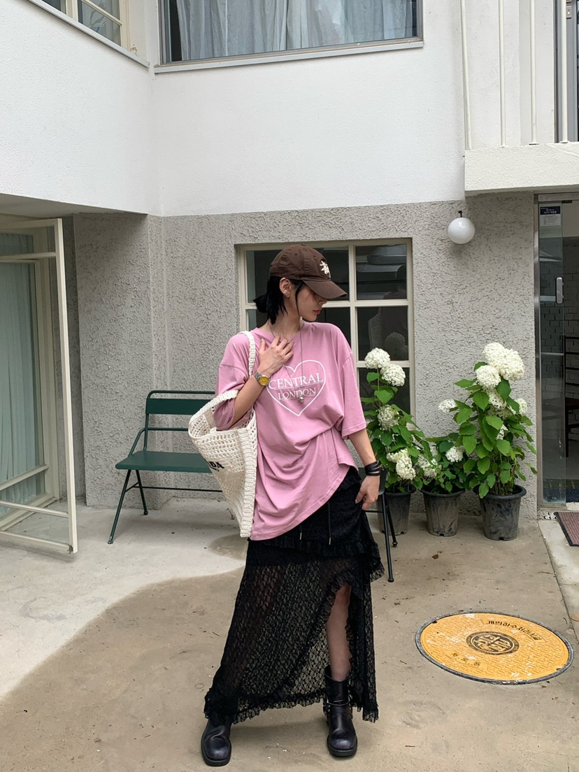 REVE CITE-L東大門㊣直郵女裝新品人氣推薦休閑時尚長裙蕾絲REVE CITE長裙