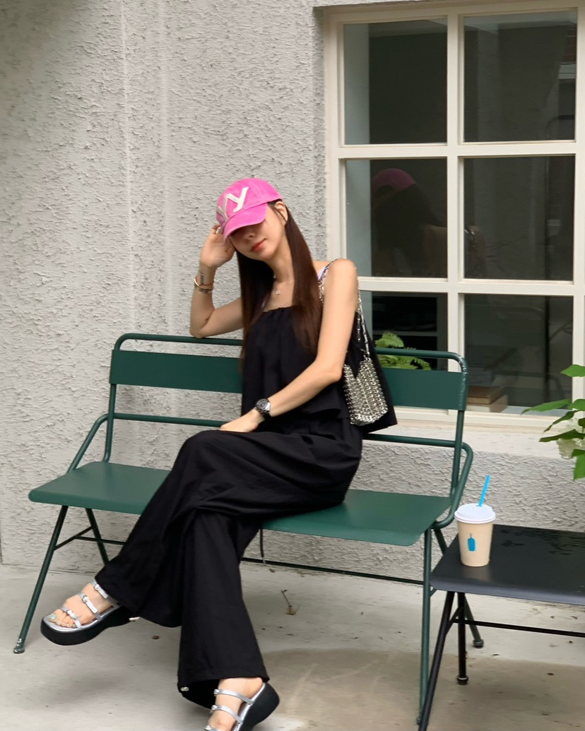 REVE CITE-L韓國代購㊣女士新款熱賣人氣推薦25春夏吊帶背心REVE CITE吊帶/背心