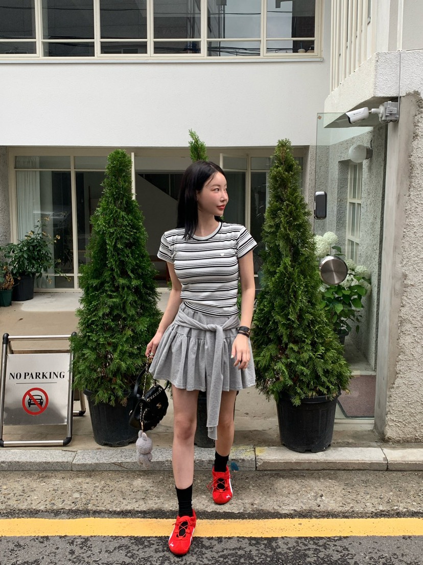 REVE CITE-L東大門㊣實拍女士新款人氣推薦休閑熱賣25春夏短裙REVE CITE短裙