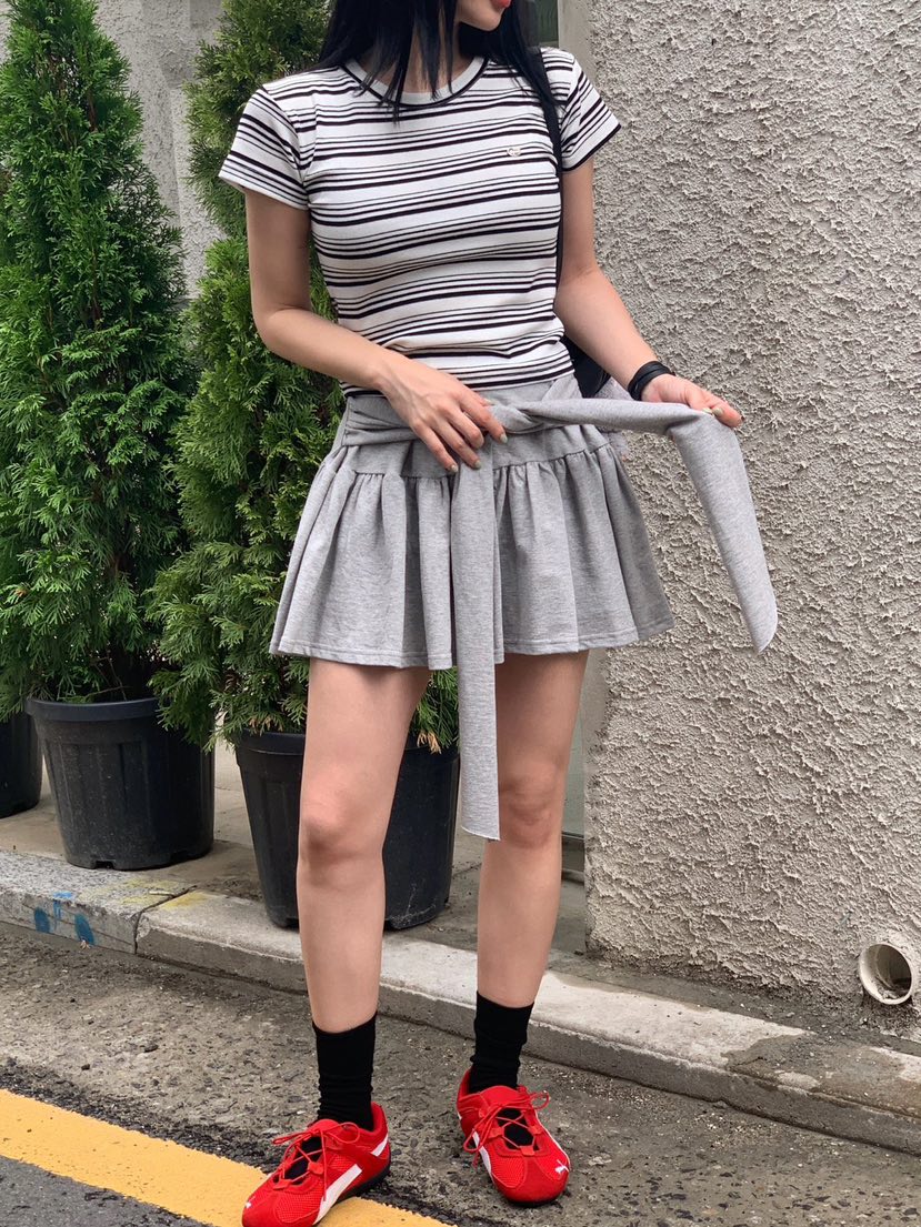 REVE CITE-L東大門㊣實拍女士新款人氣推薦休閑熱賣25春夏短裙REVE CITE短裙圖色3