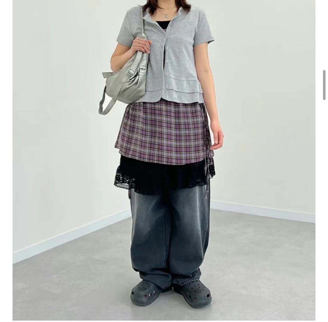 1ONE.CHASER韓國代購㊣女裝新品職業人氣25春夏推薦牛仔褲1ONE.CHASER牛仔褲