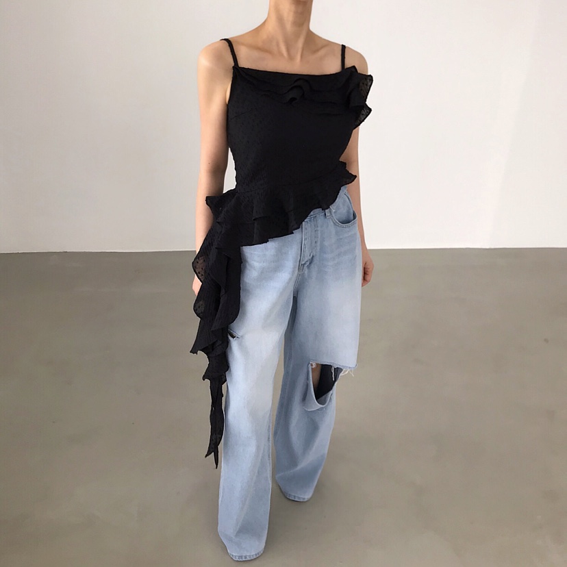 2TWO MOON東大門㊣直郵女士新品時尚休閑人氣真品吊帶背心2TWO MOON吊帶/背心