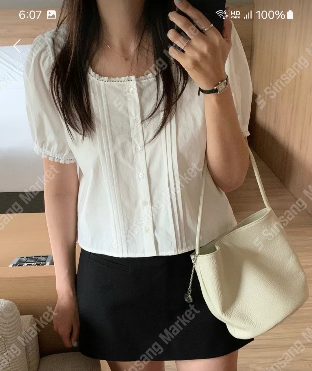 I_HOUR東大門㊣實拍女裝新款真品休閑職業人氣時尚襯衫蕾絲衫i hour襯衫/蕾絲衫