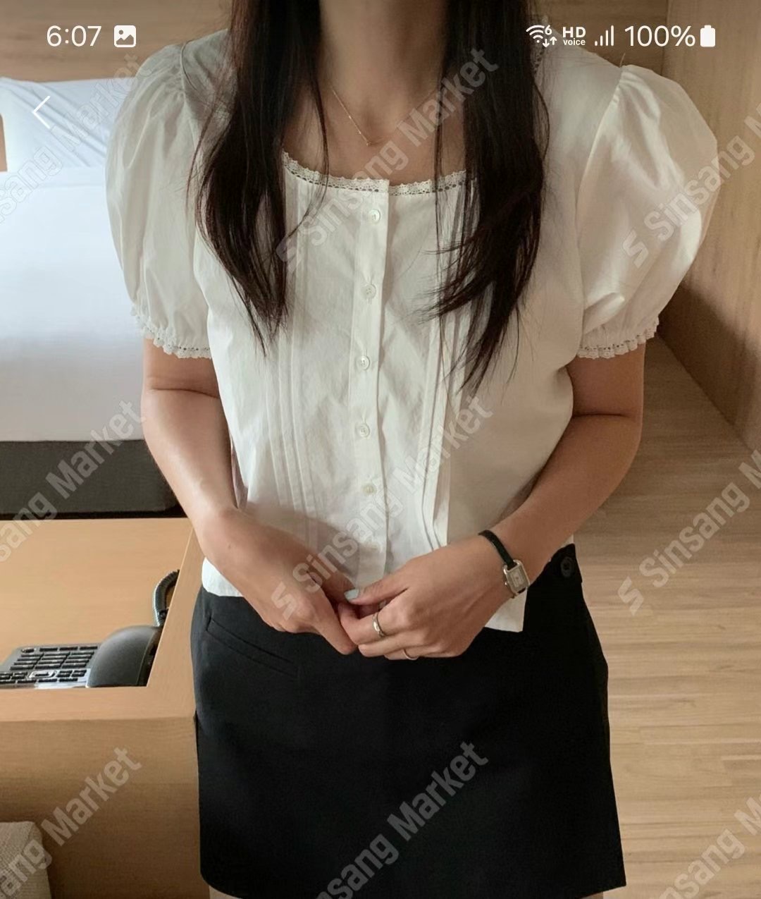 I_HOUR東大門㊣實拍女裝新款真品休閑職業人氣時尚襯衫蕾絲衫i hour襯衫/蕾絲衫