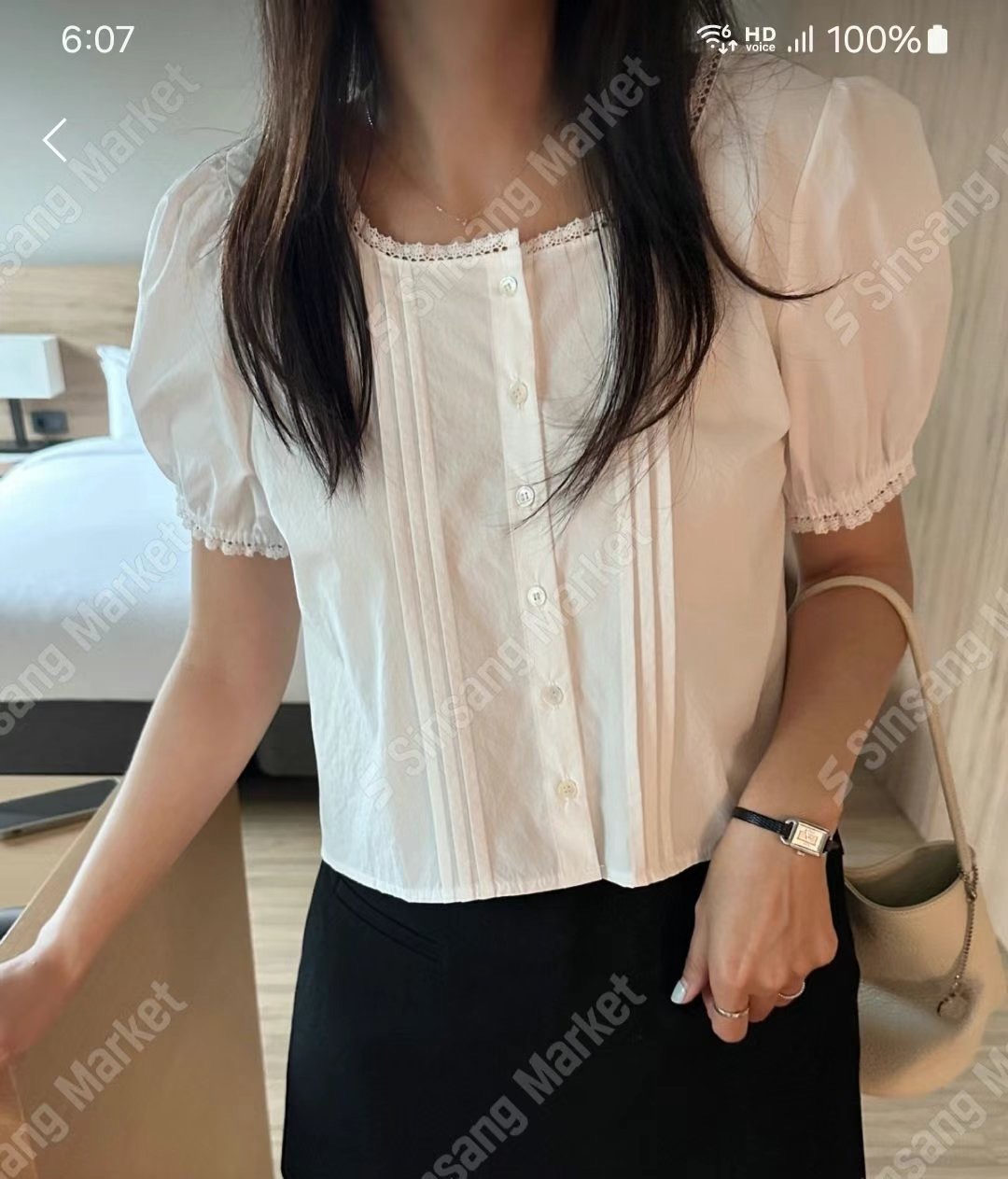 I_HOUR東大門㊣實拍女裝新款真品休閑職業人氣時尚襯衫蕾絲衫i hour襯衫/蕾絲衫