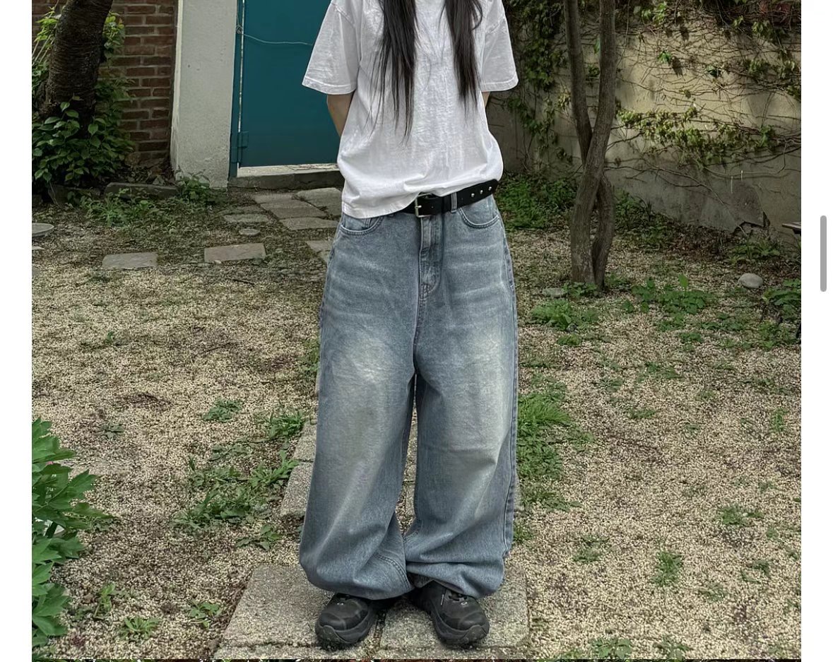 1ONE.CHASER東大門㊣代購女士新款推薦休閑真品職業牛仔褲1ONE.CHASER牛仔褲