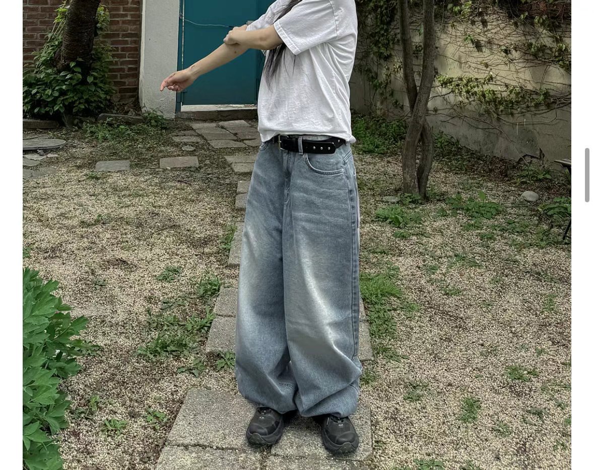 1ONE.CHASER東大門㊣代購女士新款推薦休閑真品職業牛仔褲1ONE.CHASER牛仔褲