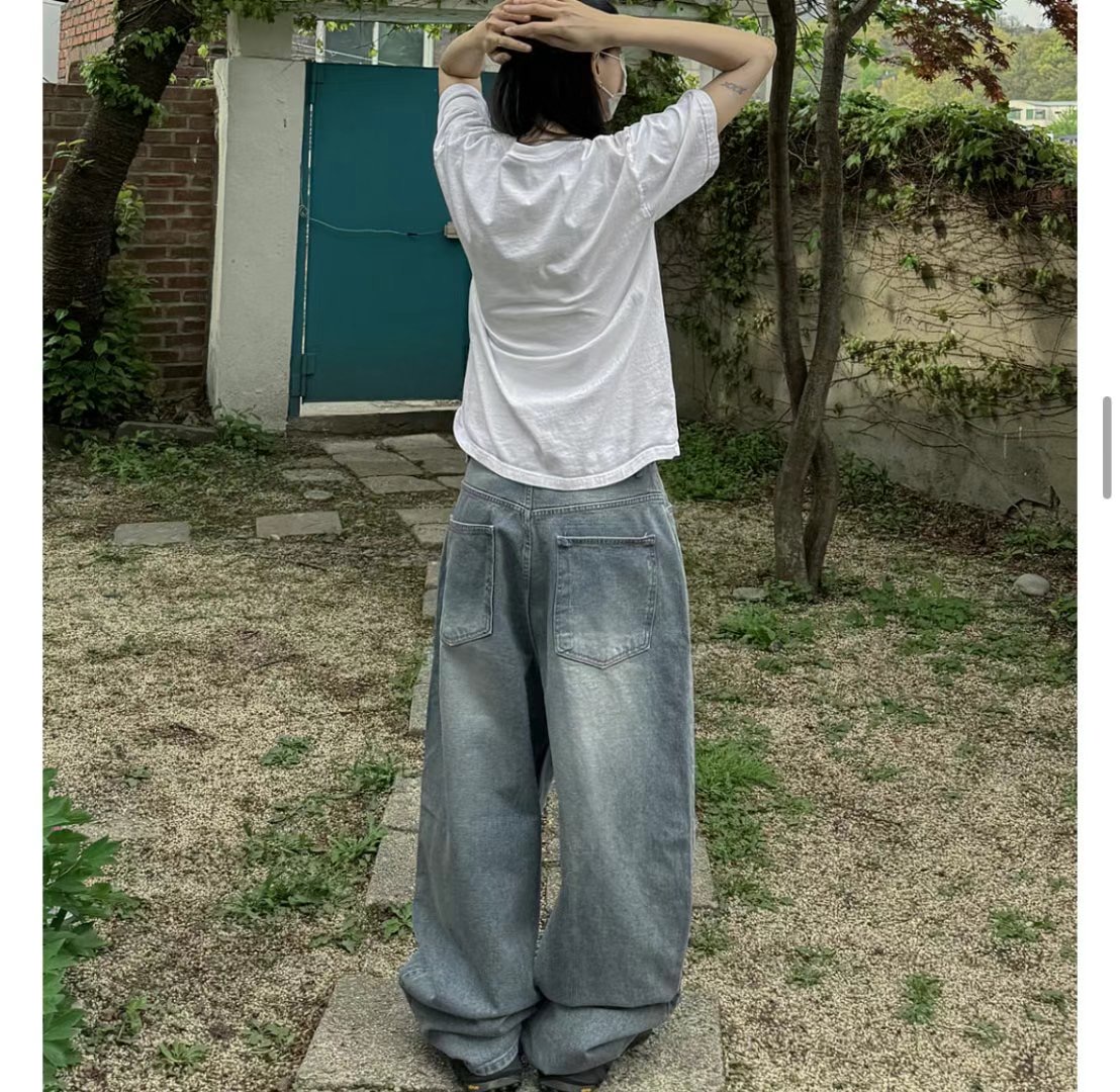 1ONE.CHASER東大門㊣代購女士新款推薦休閑真品職業牛仔褲1ONE.CHASER牛仔褲