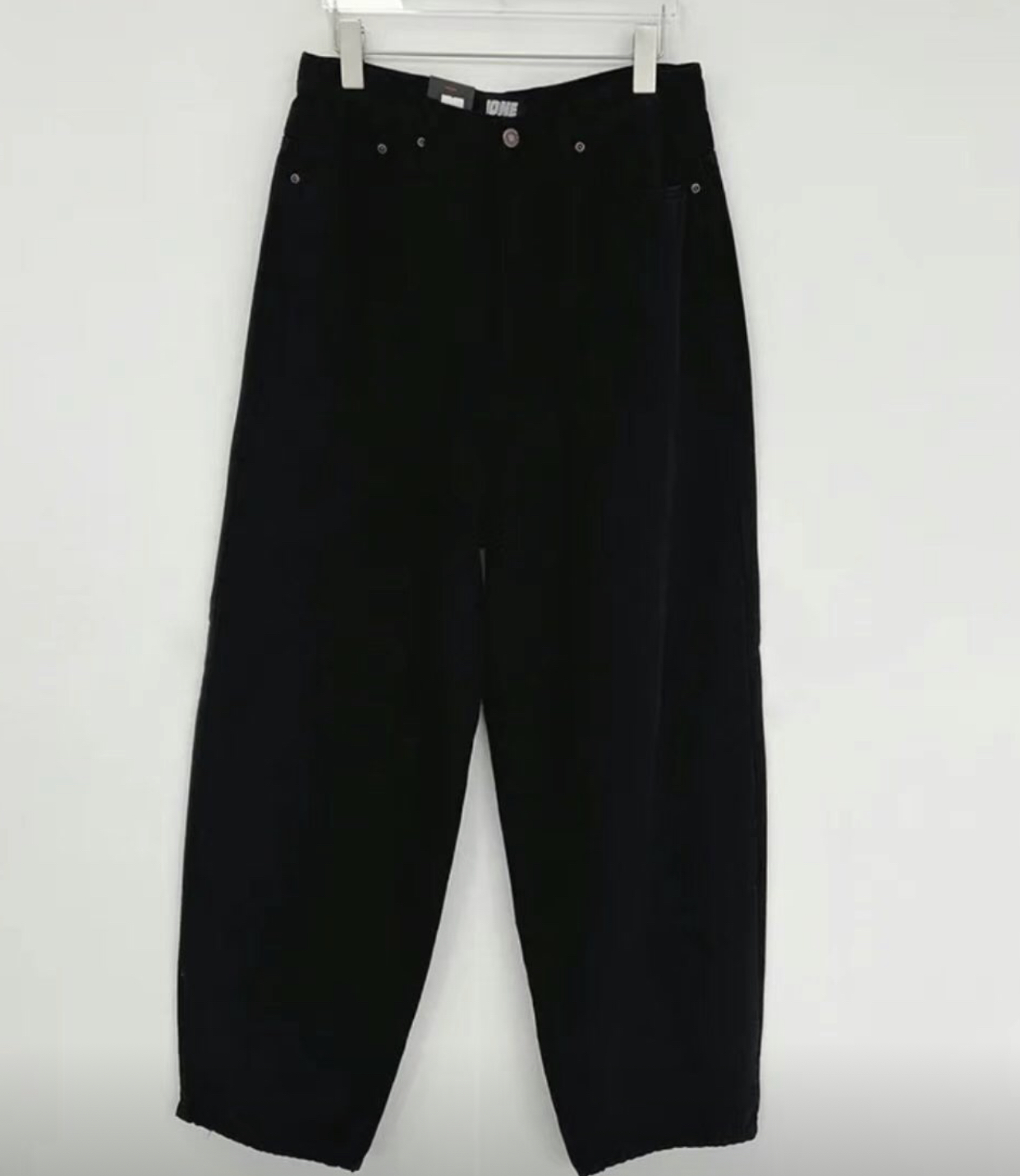 1ONE.CHASER東大門㊣代購女士新品時尚25春夏推薦職業牛仔褲1ONE.CHASER牛仔褲圖色2黑色