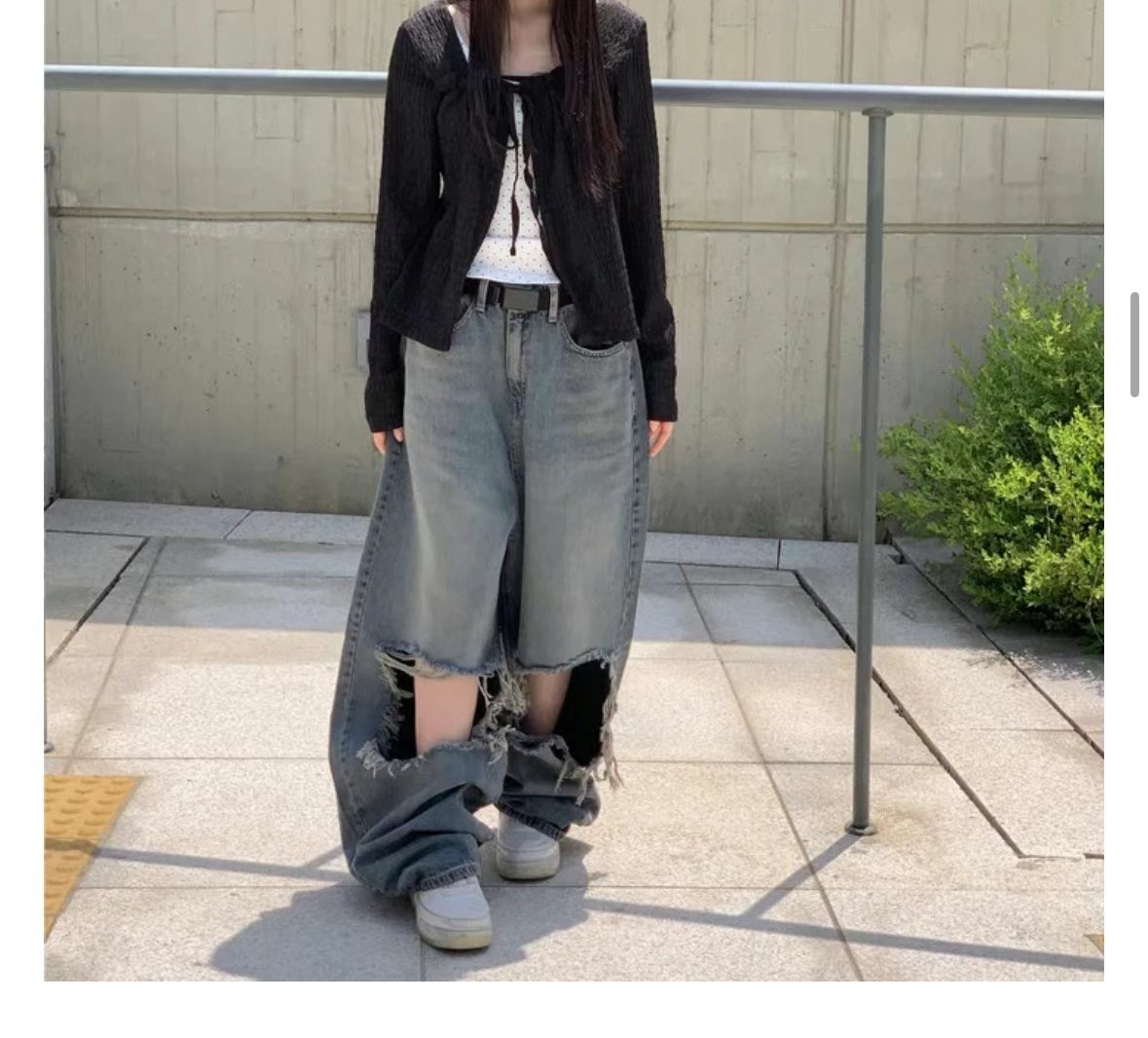 1ONE.CHASER韓國代購㊣女裝新款推薦真品人氣職業時尚牛仔褲1ONE.CHASER牛仔褲