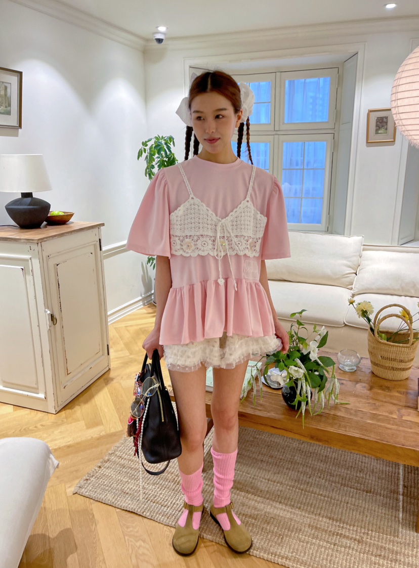 BOUTIQUE-L東大門㊣實拍女裝新品人氣推薦時尚熱賣休閑T恤BOUTIQUE-LT恤