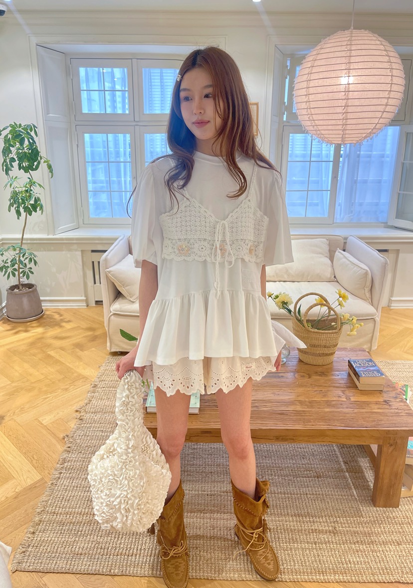 BOUTIQUE-L東大門㊣實拍女裝新品人氣推薦時尚熱賣休閑T恤BOUTIQUE-LT恤