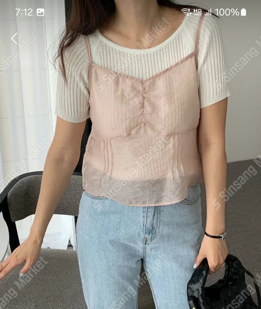 I_HOUR東大門㊣直郵女士新款熱賣25春夏時尚職業休閑吊帶背心i hour吊帶/背心