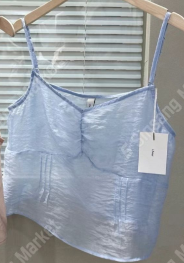 I_HOUR東大門㊣直郵女士新款熱賣25春夏時尚職業休閑吊帶背心i hour吊帶/背心圖色2