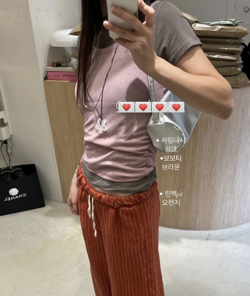 BOWIE東大門㊣代購女裝新款推薦25春夏休閑時尚吊帶背心褶皺BOWIE吊帶/背心