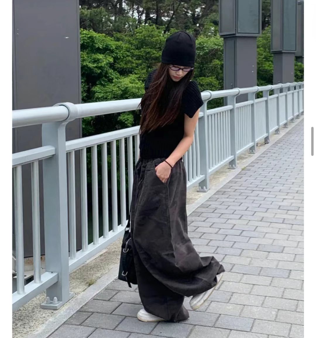 1ONE.CHASER東大門㊣代購女裝新品職業人氣推薦25春夏休閑褲1ONE.CHASER休閑褲