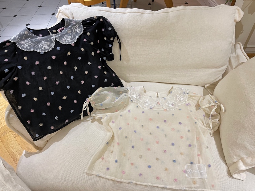 BOUTIQUE-L東大門㊣實拍女裝新品時尚真品25春夏襯衫蕾絲衫絨BOUTIQUE-L襯衫/蕾絲衫