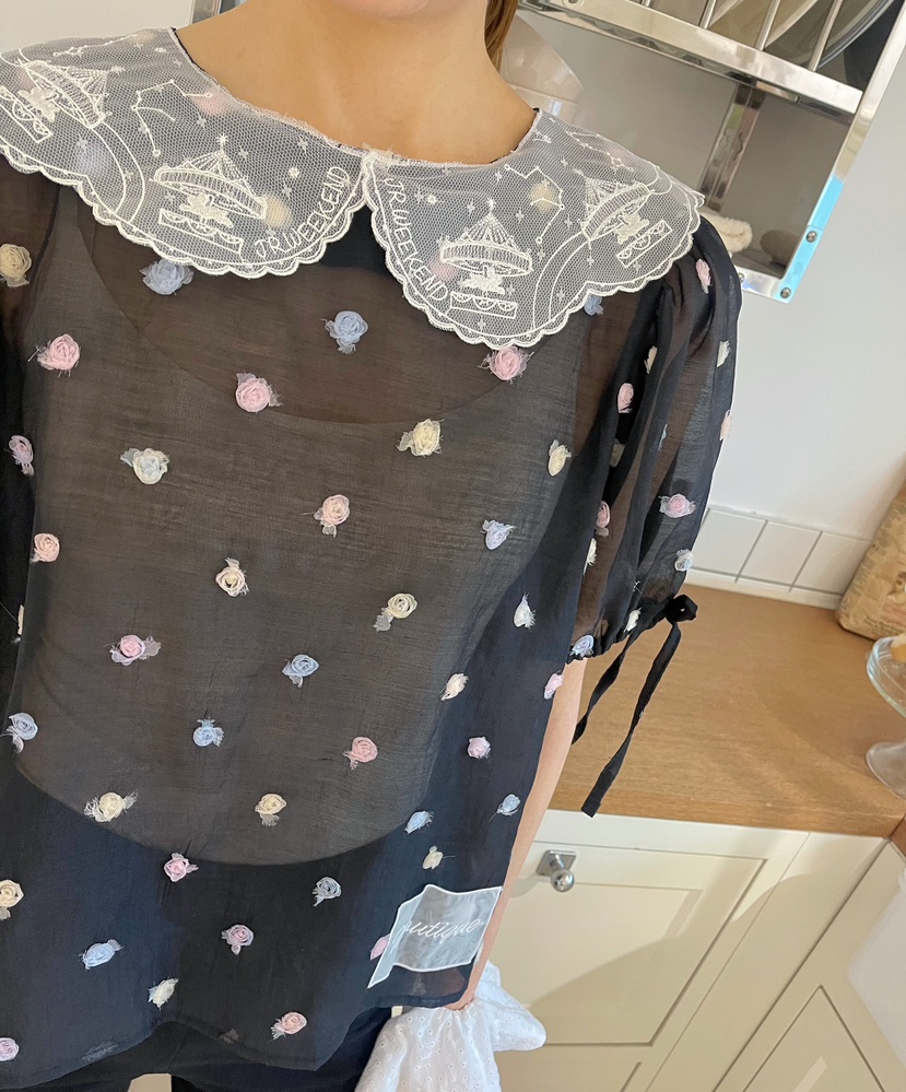 BOUTIQUE-L東大門㊣實拍女裝新品時尚真品25春夏襯衫蕾絲衫絨BOUTIQUE-L襯衫/蕾絲衫