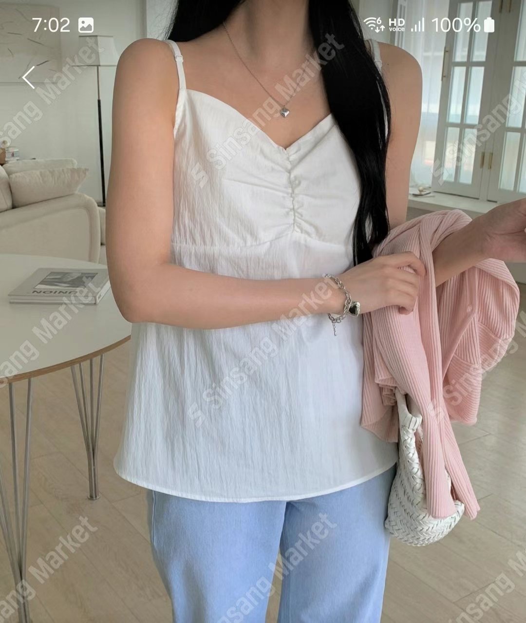 I_HOUR東大門㊣代購女士新款職業推薦休閑人氣時尚吊帶背心i hour吊帶/背心