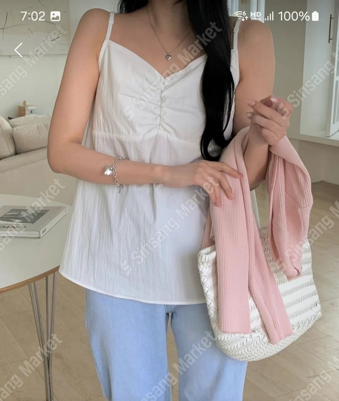 I_HOUR東大門㊣代購女士新款職業推薦休閑人氣時尚吊帶背心i hour吊帶/背心