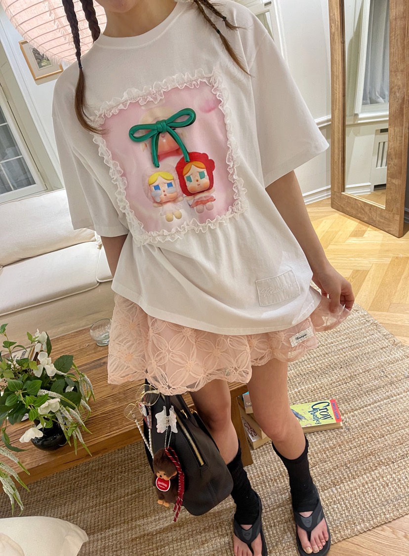 BOUTIQUE-L韓國直郵㊣女裝新款熱賣人氣25春夏推薦休閑T恤BOUTIQUE-LT恤