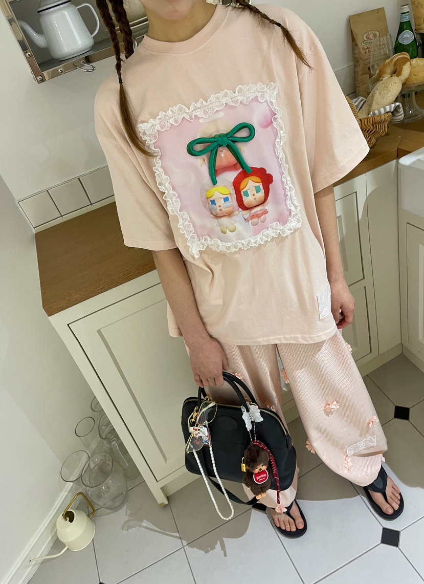 BOUTIQUE-L韓國直郵㊣女裝新款熱賣人氣25春夏推薦休閑T恤BOUTIQUE-LT恤