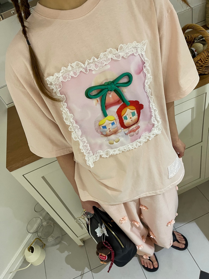 BOUTIQUE-L韓國直郵㊣女裝新款熱賣人氣25春夏推薦休閑T恤BOUTIQUE-LT恤