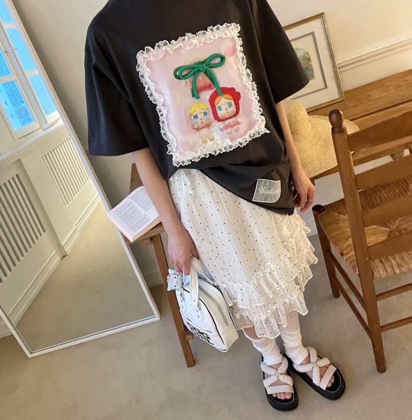 BOUTIQUE-L韓國直郵㊣女裝新款熱賣人氣25春夏推薦休閑T恤BOUTIQUE-LT恤