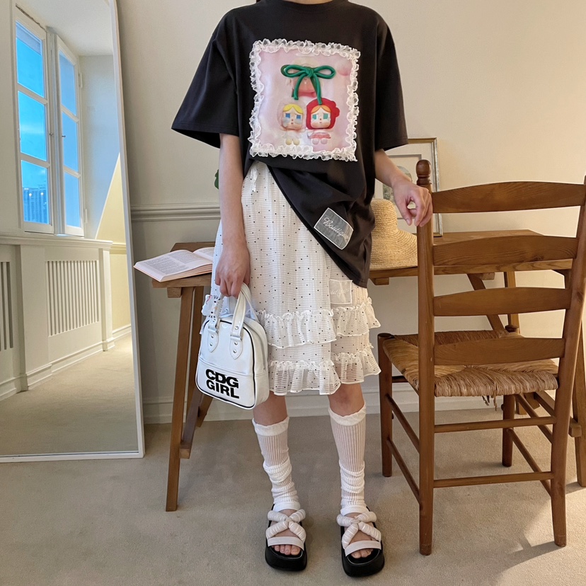 BOUTIQUE-L韓國直郵㊣女裝新款熱賣人氣25春夏推薦休閑T恤BOUTIQUE-LT恤