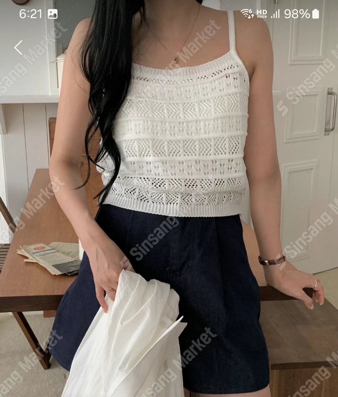 I_HOUR東大門㊣實拍女裝新品熱賣職業時尚休閑真品吊帶背心i hour吊帶/背心圖色1