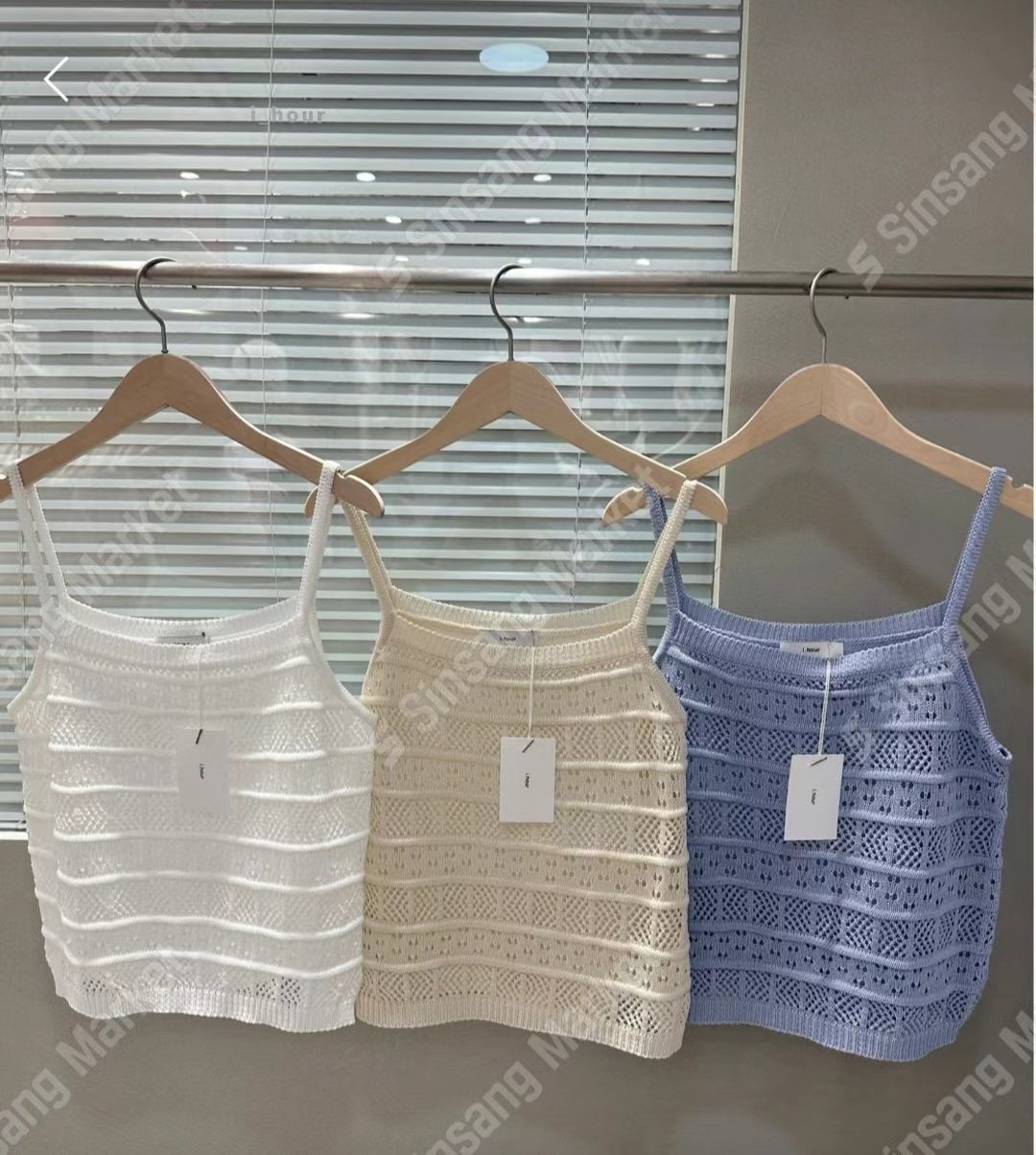 I_HOUR東大門㊣實拍女裝新品熱賣職業時尚休閑真品吊帶背心i hour吊帶/背心圖色2左二色