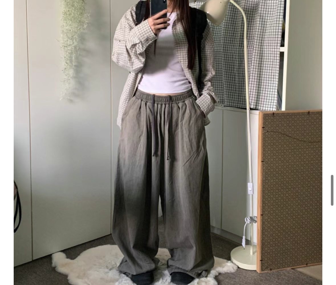1ONE.CHASER東大門㊣實拍女裝新品休閑時尚熱賣25春夏休閑褲1ONE.CHASER休閑褲